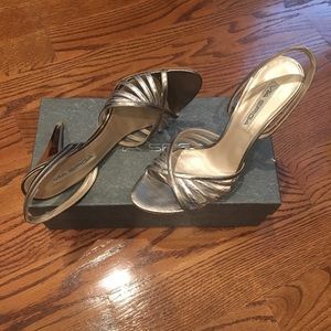 Metallic sandals